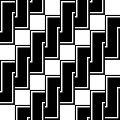 Design seamless monochrome spiral twisted pattern