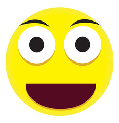 Fototapeta premium Emoji faces with yellow emotional icons