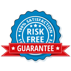 Risk Free 100% Satisfaction Guarantee illustration