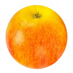 Apple red with yellow. The ideal circle.