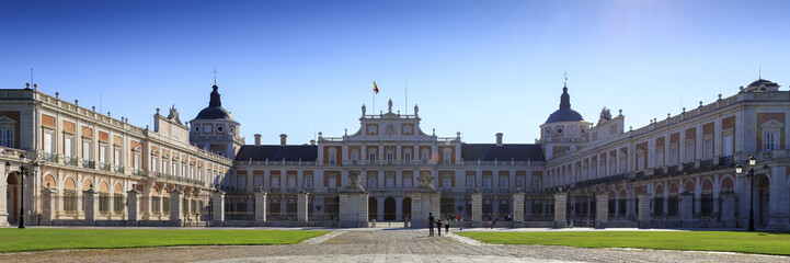  Aranjuez spain. Panoramic view of Royal Palace. 
