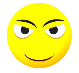 Fototapeta premium Emoji faces with yellow emotional icons