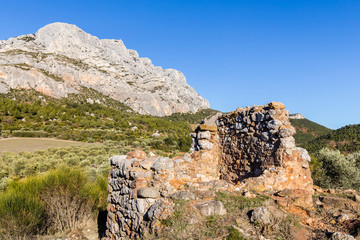 the Sainte Victoire mountain, in Provence