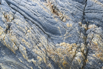 Folded Rock / Strange rock formations at Singing Sands, Ardnamurchan, Lochaber, Scotland. 27 September 2010.
