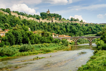 Naklejka premium Tsarevets Hill in Veliko Tarnovo