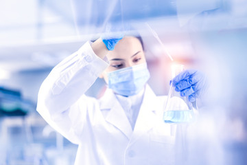 Female scientist in the laboratory