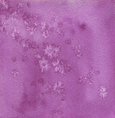 Abstract painted dark purple watercolor background on crumpled paper texture. Illustration for wedding, birhday, greetings cards, web, print, scrapbooking.