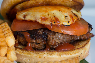 Pineapple Burger Close up