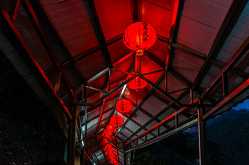 Chinese Lanterns at Night