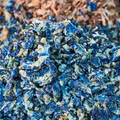 Close up Fried Flora.