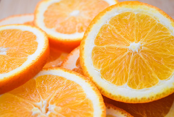 orange closeup, slice of orange, orange mugs