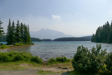 Insel im Two Jack Lake