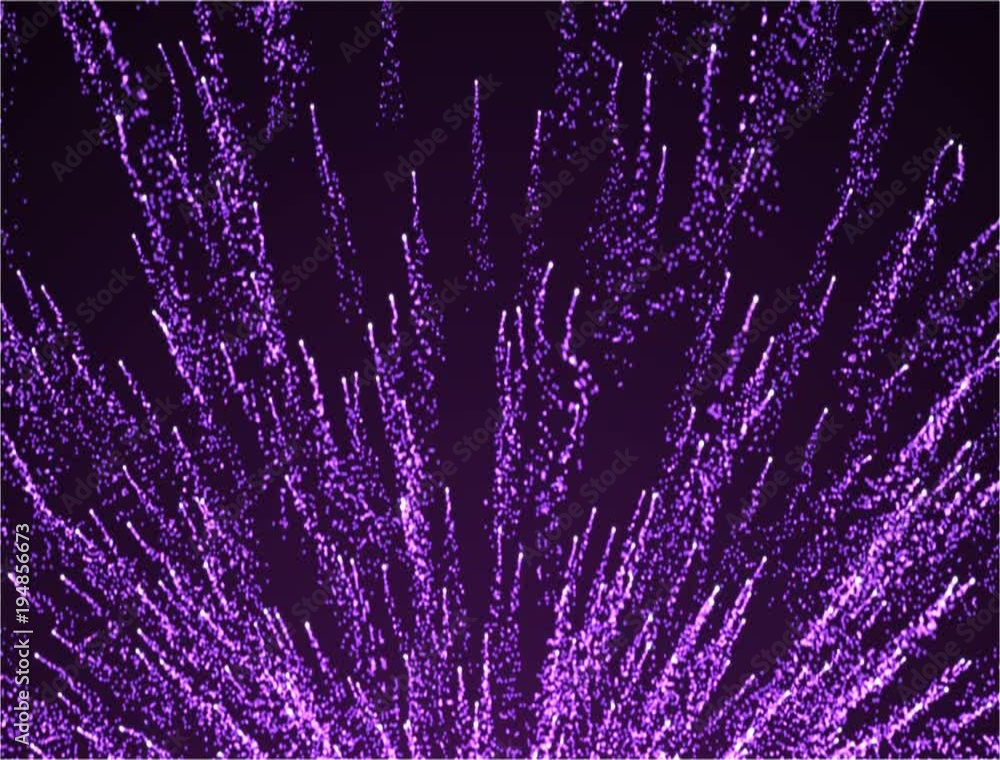 Poster abstract violet christmas motion background. sparkles and round glitter bokeh particles and light. n