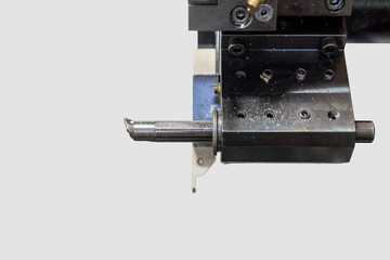 Steel metal automotive parts cutting machine process by CNC lathe