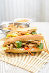 Grilled Vietnamese Chicken Sandwiches (bánh mì)