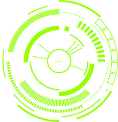 Digital circle green