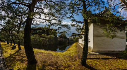 Moat inside Nijo castle UNESCO World Heritage Site