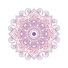 Flower Mandala. Vintage decorative elements. Oriental pattern, vector illustration. Islam, Arabic, Indian, moroccan,spain, turkish, pakistan, chinese, mystic, ottoman motifs. Coloring book page - 194860027