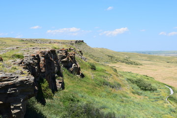 Head smashed in buffalo jump