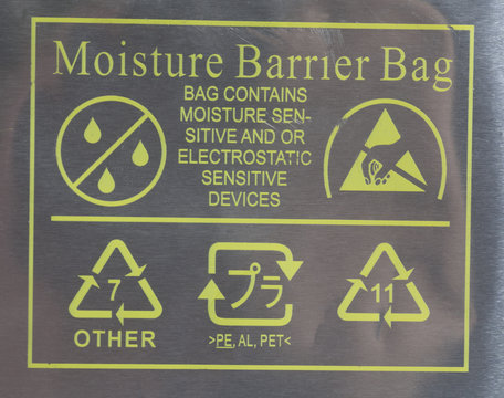 Packet With Label Moisture Barrier Bag Mail Post Signs