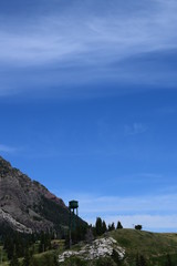 Green water tower landscape
