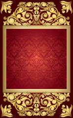 Vintage ornate decorative frame