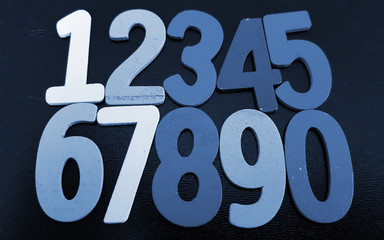 Background of numbers. from zero to nine. Background with numbers. Numbers texture