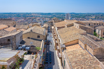 View over the city of Noto, Sicily