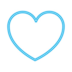 heart love health care medical symbol vector illustration neon blue design