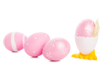 easter background. isolated on white