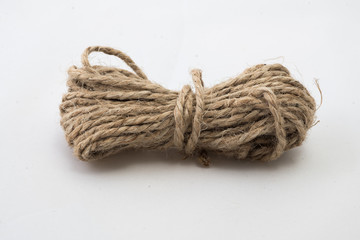 Threads wool yarn isolated on white background