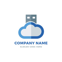 Data cloud logo design