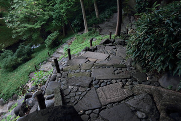 Traditional Japanese park in Tokyo