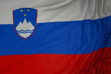 Slovenia flag, 3D Scene