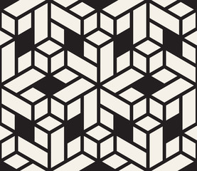 Vector seamless pattern. Modern stylish abstract texture. Repeating geometric tiles