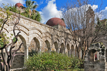 Palermo, rovine del chiosro di San Giovanni degli eremiti