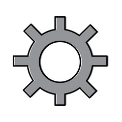 technology gear mechanism cog wheel vector illustration