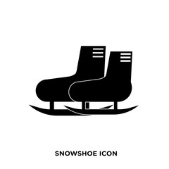 snowshoe icon,flat vector sign isolated on white background. Simple vector illustration for graphic and web design.