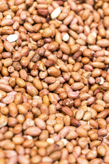 Peanuts as a background and texture. Delicious, nutritious food