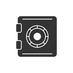 Safe black icon