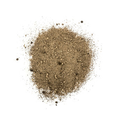 Ground Black Pepper Isolated