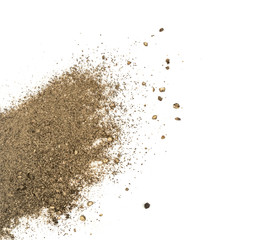 Ground Black Pepper Isolated