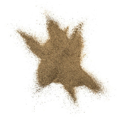 Ground Black Pepper Isolated