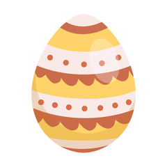 Easter eggs, vector illustration in cartoon style, isolated.