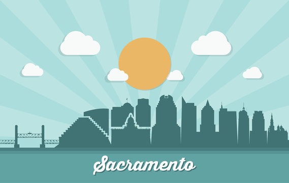 Sacramento skyline - California