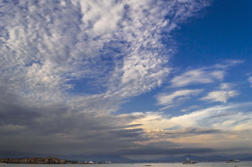 Obraz premium Panorámica de la Antibes en la Costa Azul, Francia