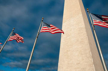 US Flags at Washington Monument