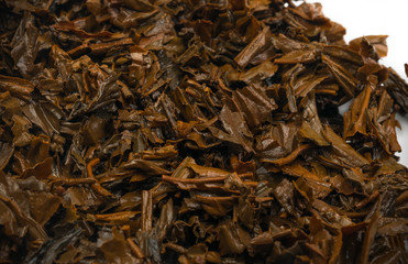 Used Tea Leaves Isolated