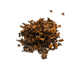 Used Tea Leaves Isolated
