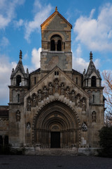 Fototapeta na wymiar The stunning Jak Church located inside the Vajdahunyad Castle, Budapest